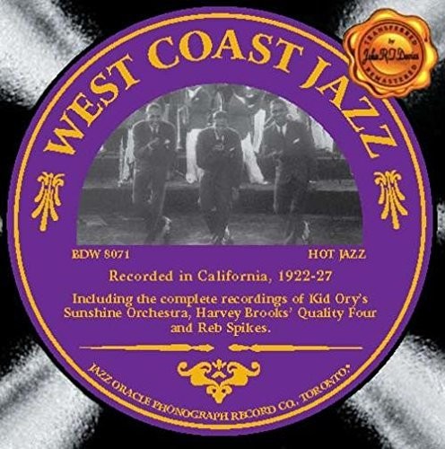 West Coast Jazz 1922-27 / Various Artists / - West Coast Jazz 1922-27 / Various Artists / - Music CD