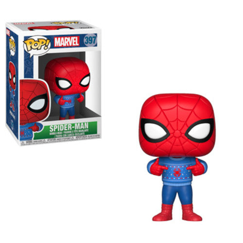 Pop Marvel Holiday - Pop Marvel Holiday Spider Man With Ugly Sweater - Collectibles