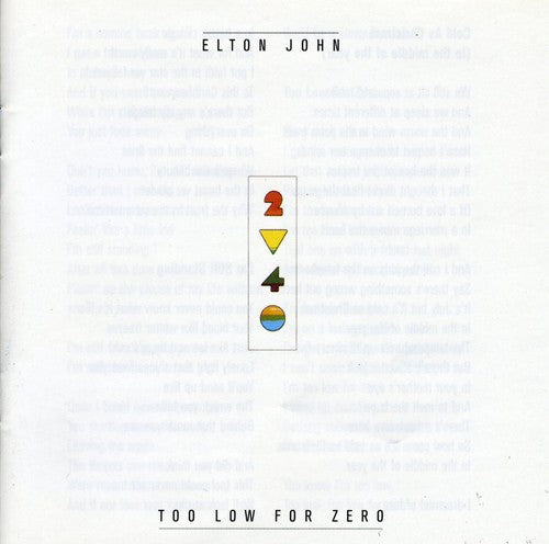 John,elton - Too Low For Zero - Music CD