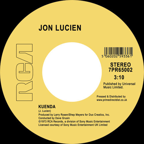 Lucien,jon - Would You Believe In Me / Kuenda - Vinyl Record