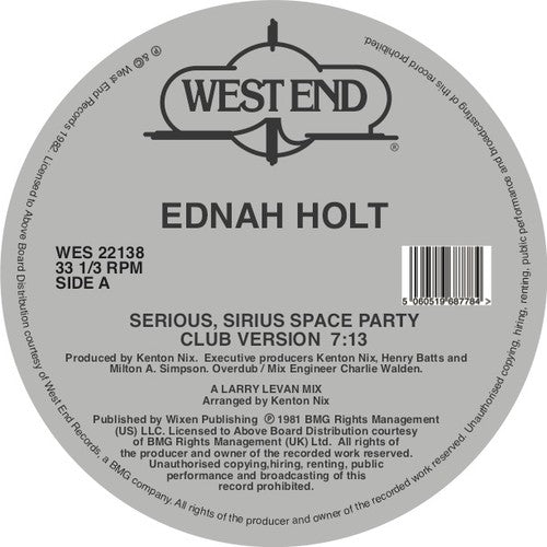 Holt,ednah - Serious Sirius Space Party - Vinyl Record