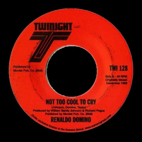 Domino,renaldo - Not Too Cool To Cry/nevermore - Vinyl Record