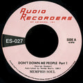 Memphis Soul - Don't Down Me People Pt 1/pt 2 - Vinyl Record