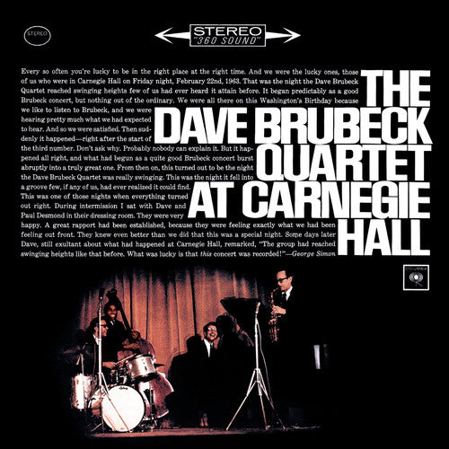 Brubeck,dave - At Carnegie Hall - Music CD