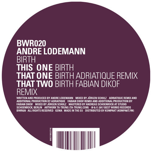 Lodemann,andre - Birth - Vinyl Record