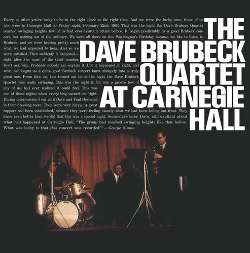 Brubeck,dave - At Carnegie Hall - Vinyl Record