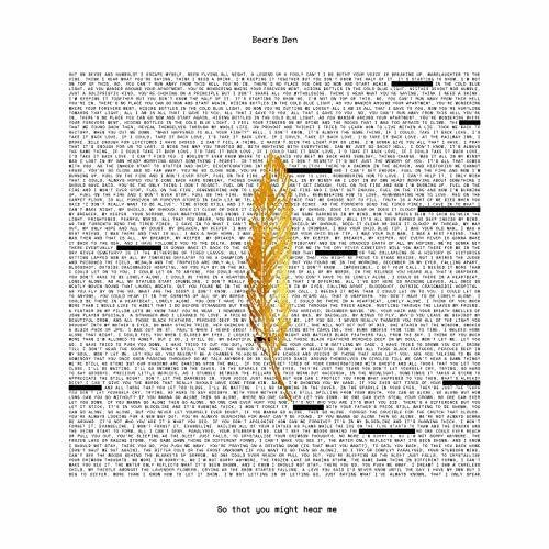 Bear's Den - So You Might Hear - Vinyl Record