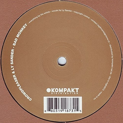 Sander,ly & Crowdpleaser - Bad Monkeys / No Sand - Vinyl Record