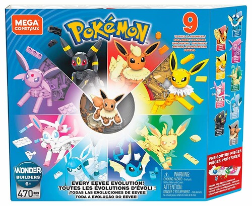 Mega Bloks Pokemon - Pokemon Every Eevee Eevolution Pack Building Toy - Collectibles