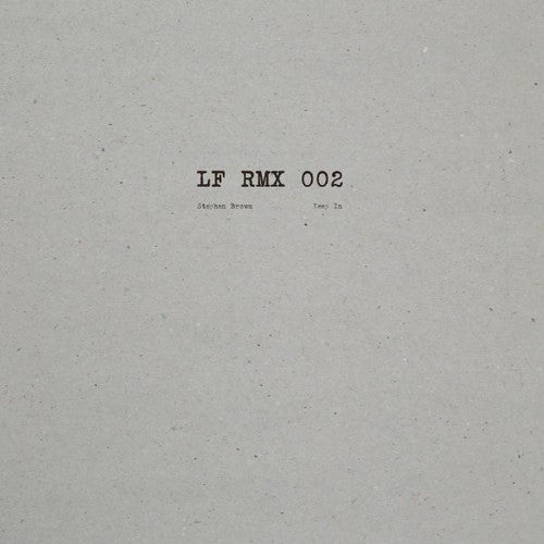 Brown,stephen - Lf Rmx 002 - Vinyl Record
