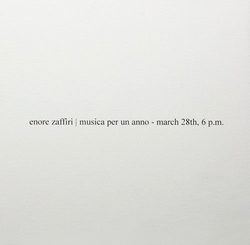 Zaffiri,enore - Musica Per Un Anno - Music CD