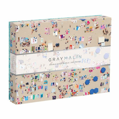 Galison - Gray Malin The Beach Two Sided Puzzle 500 Pieces - Games