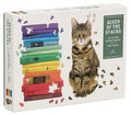 Galison - Queen Of The Stacks Set Of Two Puzzle Set - Games
