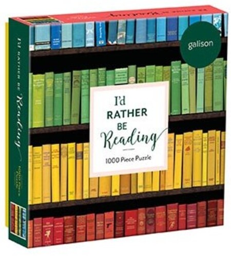 Galison - Id Rather Be Reading 1000 Piece Puzzle In Square - Games