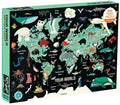 Mudpuppy - Map Of The World 1000 Piece Family Puzzle - Games
