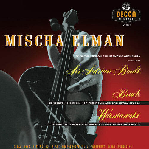 Elman,mischa - Bruch & Wieniawski Concertos - Vinyl Record
