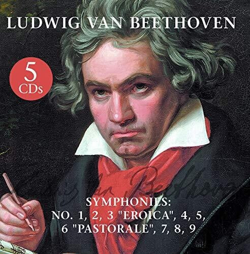 Beethoven - Symphonies: No.1,2,3 Eroica, 4,5,6 Pastorale,7,8,9 - Music CD