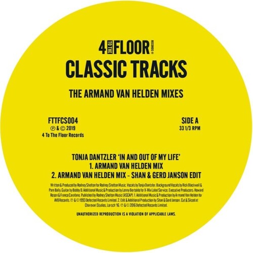 4 To The Floor Classic Tracks: Armand Van Helden - 4 To The Floor Classic Tracks: Armand Van Helden - Vinyl Record