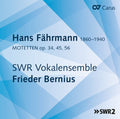 Fahrmann / Swr Vokalensemble Stuttgart / Bernius - Motets 34 / 45 / 56 - Music CD