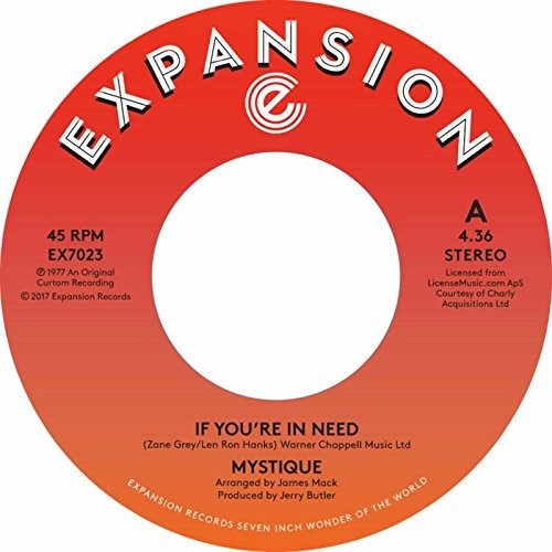 Mystique - If You're In Need / Spoiled Like A Baby - Vinyl Record