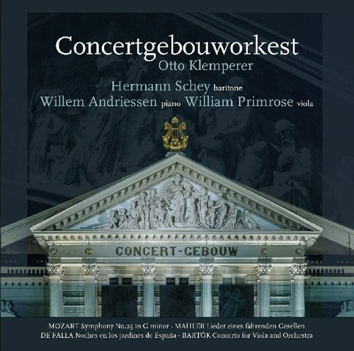 Klemperer,otto / Concertgebouworkest - Mozart / Symphony 25 / Mahler / Lieder Eines - Music CD