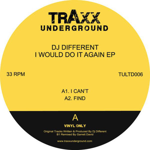 Dj Different - Would Do It Again - Vinyl Record