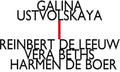 Ustvolskaya / Beths / Boer - Trio For Violin / Clarinet & Piano - Music CD