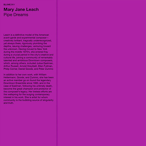Leach,mary Jane - Pipe Dreams - Vinyl Record