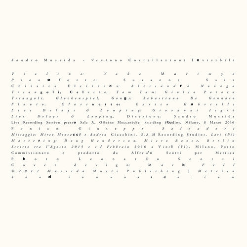 Mussida,sandro - Ventuno Costellazioni Invisibili - Vinyl Record