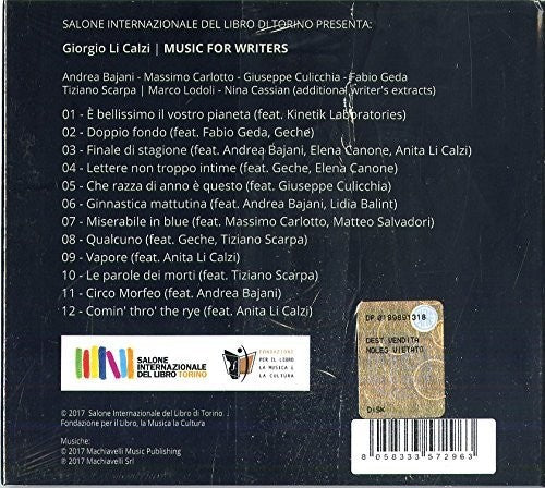 Li Calzi,giorgio - Music For Writers - Music CD