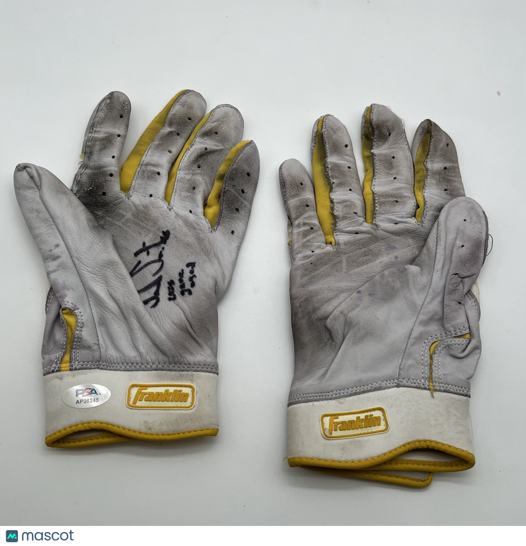 Jack Suwinski Signed Pittsburgh Pirates Batting Gloves