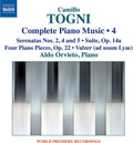 Togni / Orvieto - Complete Piano Music 4 - Music CD