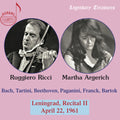 Bach,j.s. / Argerich / Ricci - Leningrand Recital 2 - Music CD