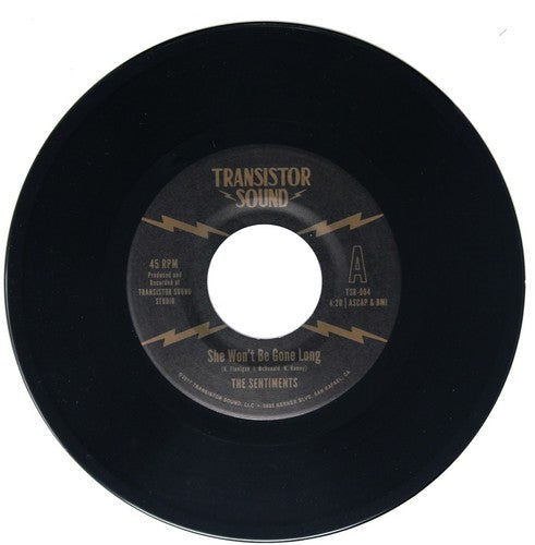 Sentiments - She Won't Be Gone Long / Instrumental - Vinyl Record