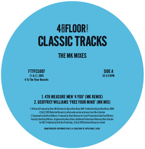 Mk - 4 To The Floor Classic Tracks: The Mk Mixes - Vinyl Record
