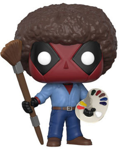 Funko Pop! Marvel: - Deadpool Playtime- Bob Ross - Collectibles