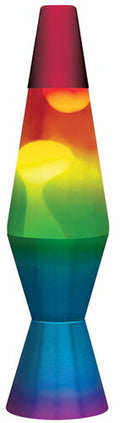 Lava Lamp Light Rainbow With Tricolor Base 11.5"