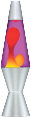 Lava Lamp Light Yellow Purple and Red 14.5" 