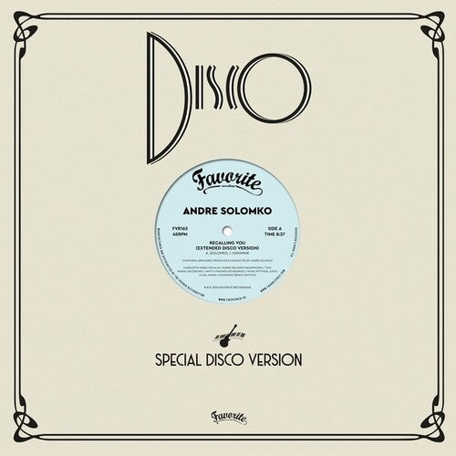 Solomko,andre - Recalling You - Vinyl Record
