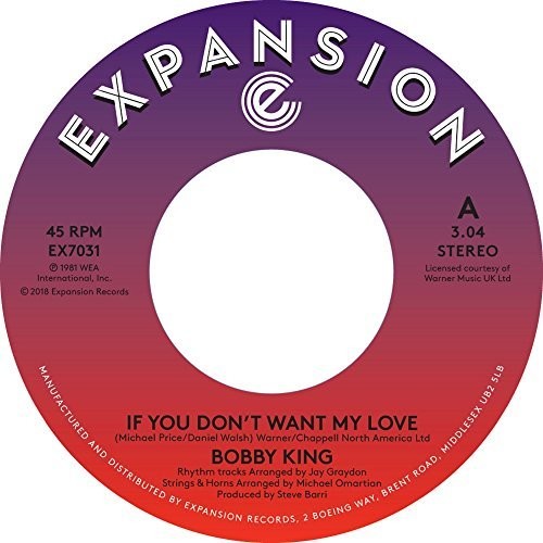 King,bobby - If You Don't My Love / Lovers By Night - Vinyl Record