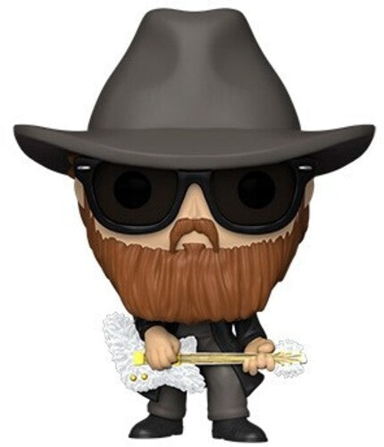 Funko Pop! Rocks: - Zz Top - Billy Gibbons (flocked) - Collectibles