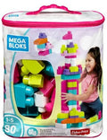 Mega Bloks - Big Building Bag Pink 80 Piece Toddler Building - Collectibles