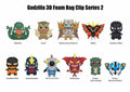 Godzilla Classic Series 2 - 3d Foam Bag Clips - Godzilla Classic Series 2 - 3d Foam Bag Clips - Collectibles