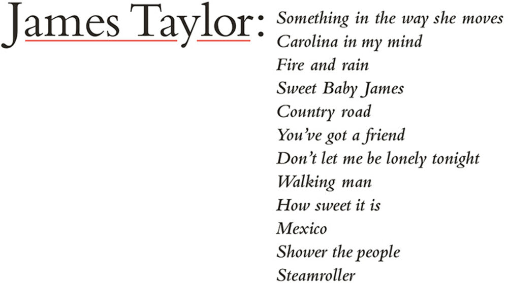 James Taylor's Greatest Hits (2019 Remaster) Music CD