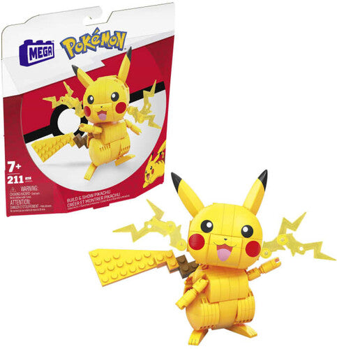 Mega Bloks Pokemon - Pokemon Build & Show Pikachu Building Toy Set - Collectibles