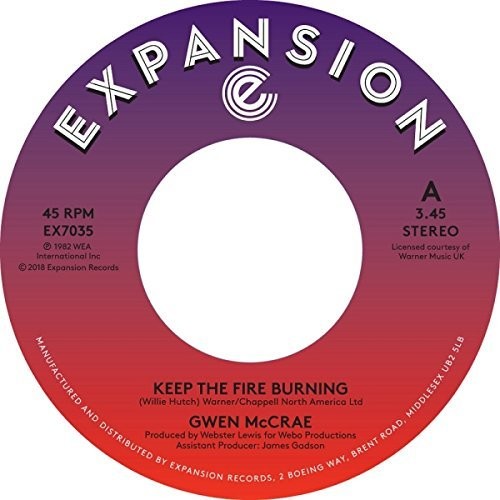 Mccrae,gwen - Keep The Fire Burning / Funky Sensation - Vinyl Record