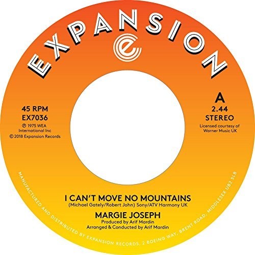 Joseph,margie - I Can't Move No Mountains / Come On Back To Me - Vinyl Record