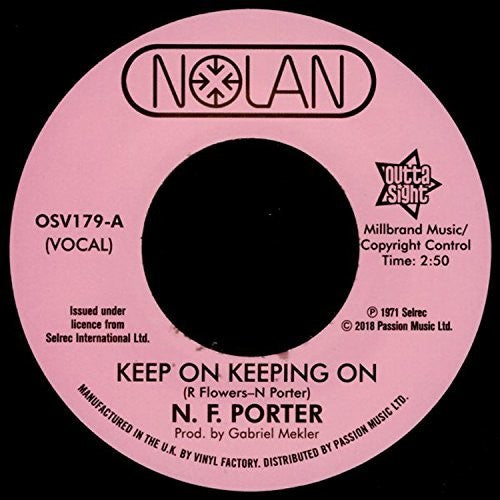 Porter,nolan - Keep On Keeping On / If I Could Only Be Sure - Vinyl Record