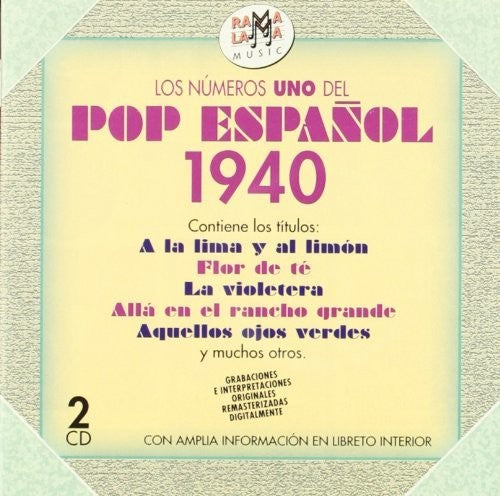 Los Numeros 1 Del Pop Espanol 1940 / Various - Los Numeros 1 Del Pop Espanol 1940 / Various - Music CD