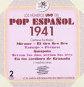 Los Numeros 1 Del Pop Espanol 1941 / Various - Los Numeros 1 Del Pop Espanol 1941 / Various - Music CD